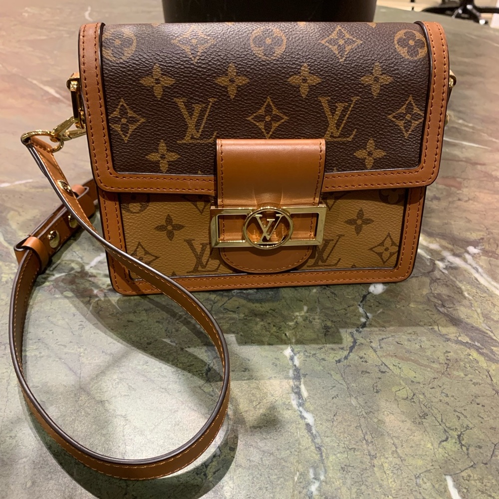 Louis Vuitton Monogram Canvas Brown & Tan Crossbody Bag